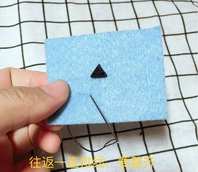 缎面绣图示